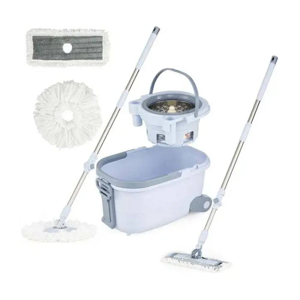 Moppesæt med spand – gulvmoppe til gulvrengøring / moppe.