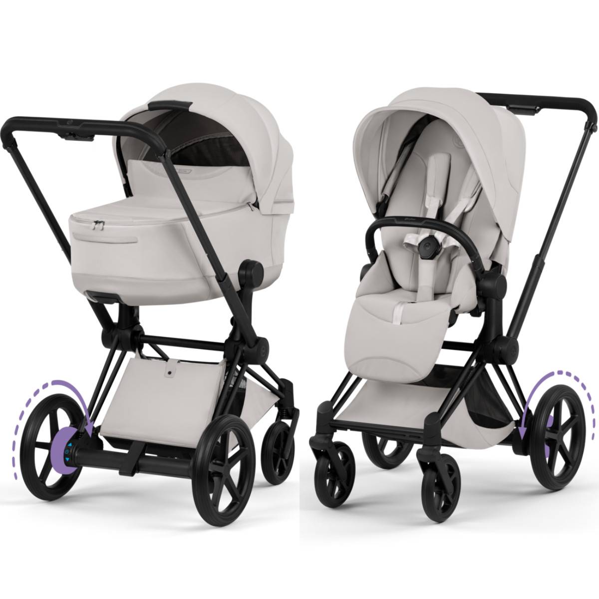 Cybex E-Priam 5 Style Kombikinderwagen - City Grey