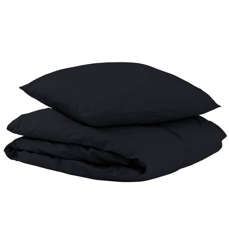 Unikka Sengetøj 200x200 Sort Satin.