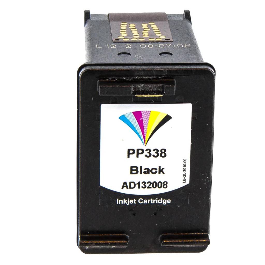 Bläckpatron Svart PP338 Ersätter HP C8765EE