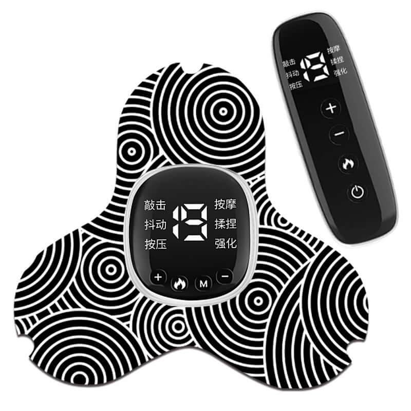 Portable Shoulder and Neck Massager - 6 Modes - Triangle black