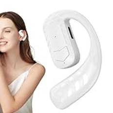 Single Ear Headset - bluatooth-hörsnäcka med brusreducerande mikrofon, trådlösa monohörlurar för lastbilsförare, bekväm passform för företagshem, röststyrning, förlängd batteritid för musikkörning