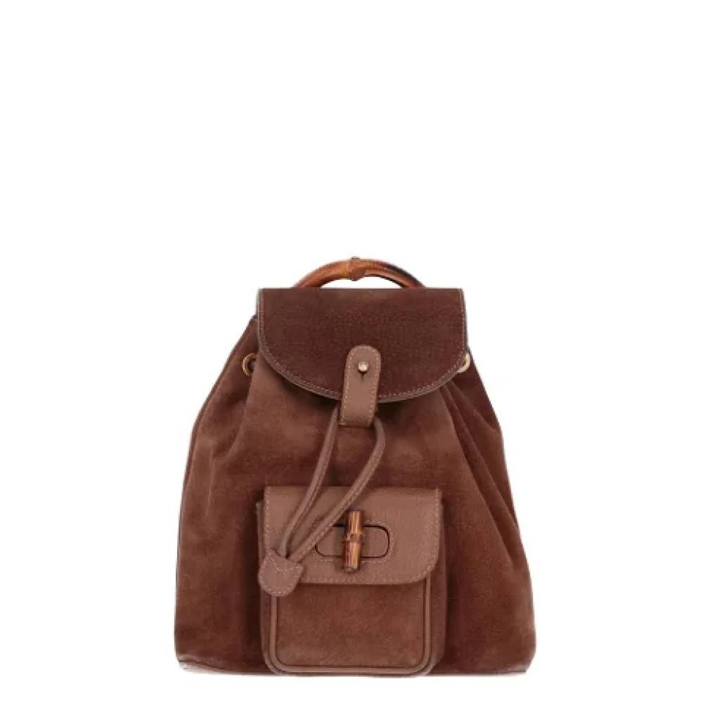 Gucci Vintage Pre-owned Ruskind gucci-tasker - Vintage - Dame - Brun - ONE SIZE - Tyl