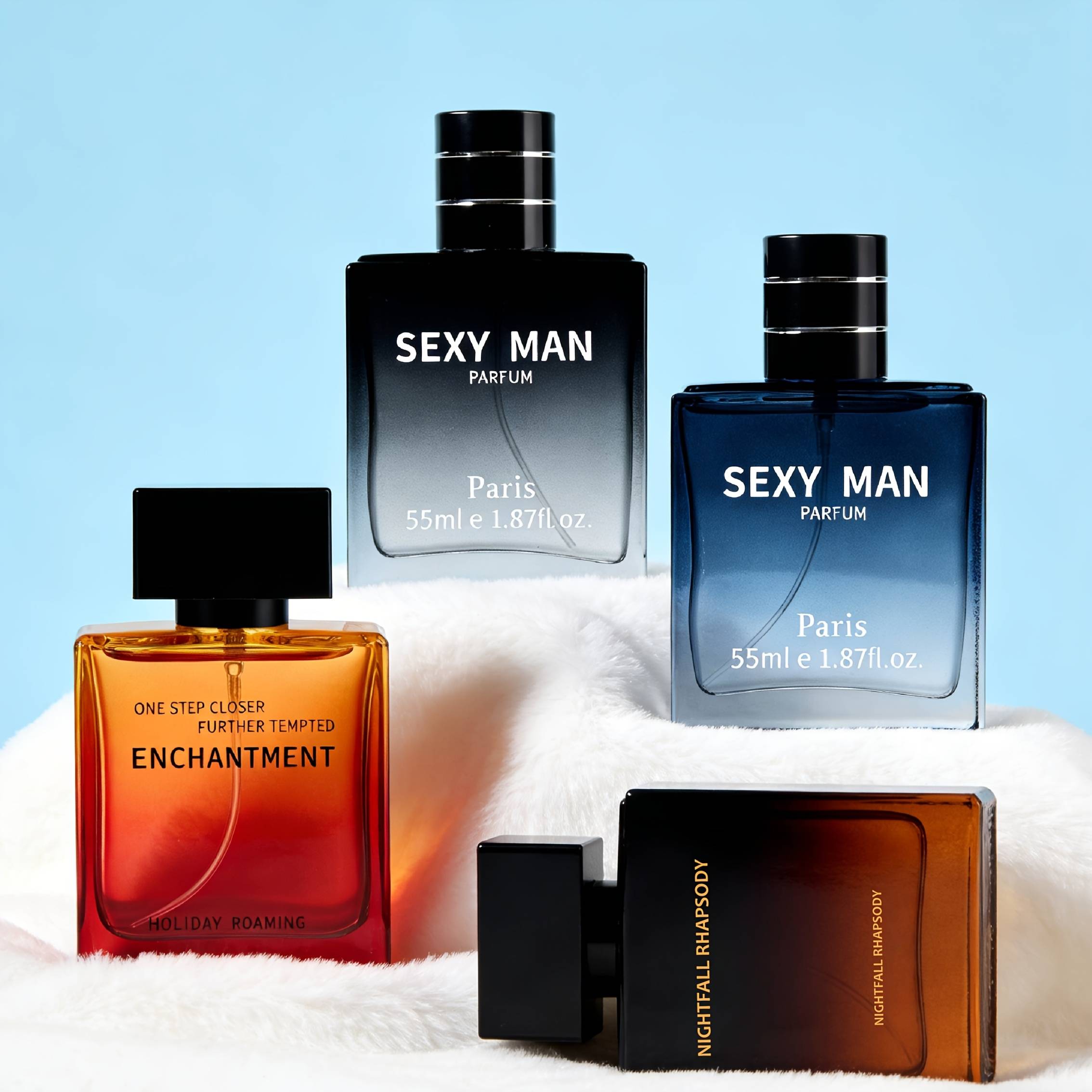 TEMU A Four-piece Fragrance Set, Including And Cologne, To Enhance Charm And Provide Long-lasting Scent. Suitable For Personal Use Or As A Holiday Gift, Totaling
