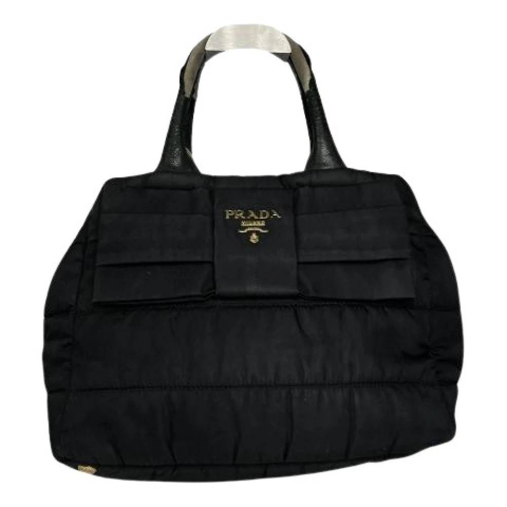 Prada Vintage Pre-owned Polyester Håndtaske - Vintage - Dame - Sort - ONE SIZE - Polyester
