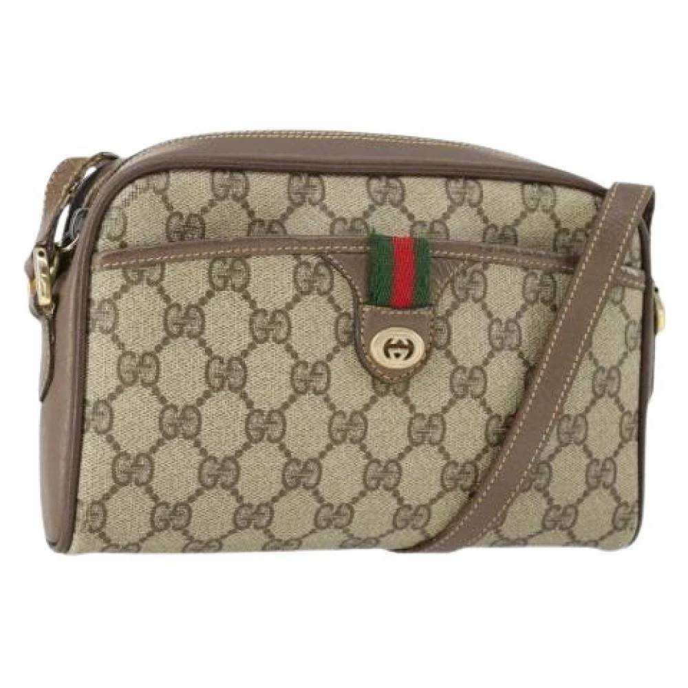 Gucci Vintage Pre-owned Vintage GG Canvas Skuldertaske - Vintage - Dame - Beige - ONE SIZE - Uld