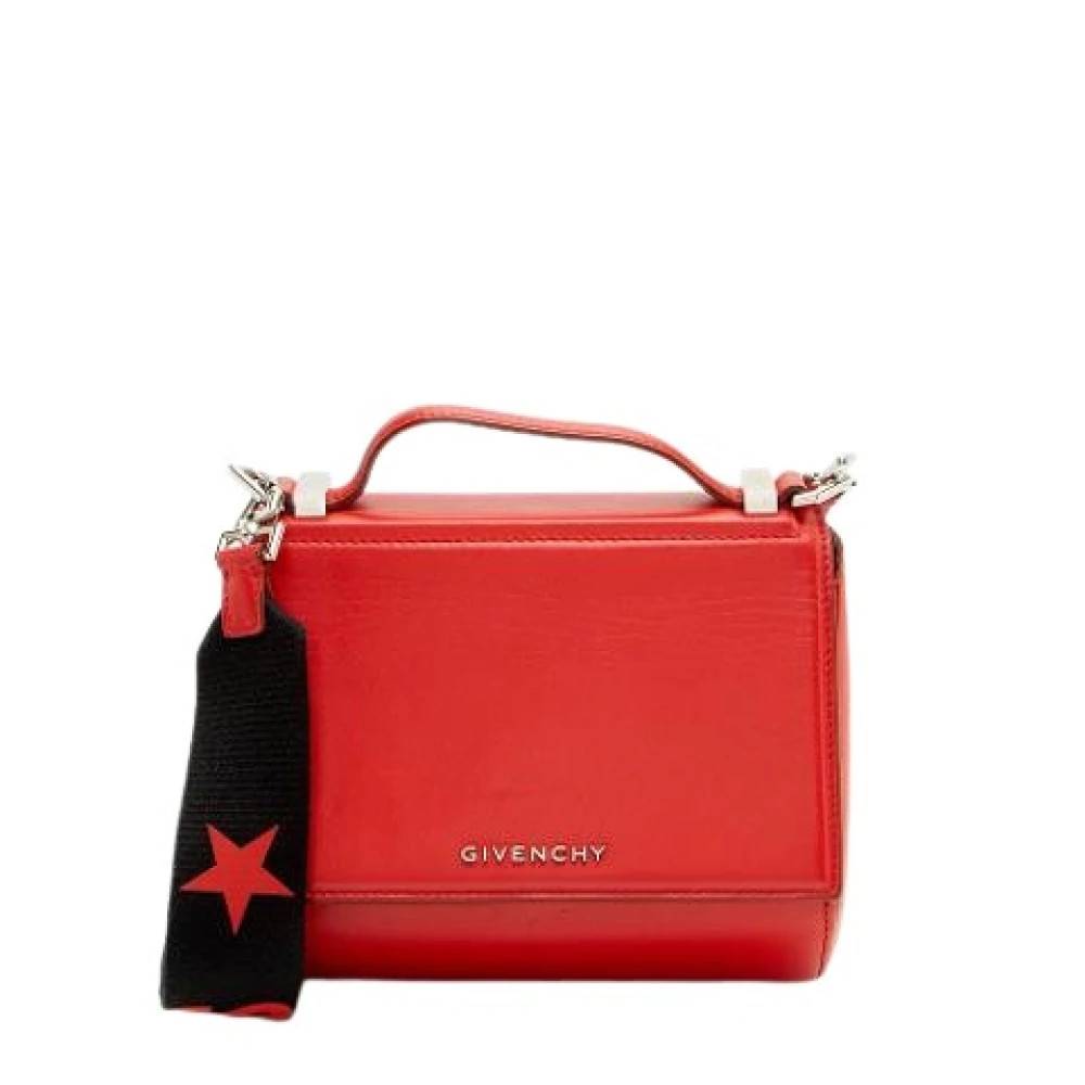 Givenchy Pre-owned Pre-owned Læder Skuldertaske - Vintage - Dame - Rød - ONE SIZE - Uld