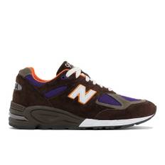 New Balance Mænd Made in USA 990v2 i Grey læder, Størrelse 41.5