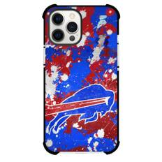 NFL Buffalo Bills Phone Case For iPhone Samsung Galaxy Pixel OnePlus Vivo Xiaomi Asus Sony Motorola Nokia - Bills Logo On Red And Blue Color Splash Background