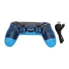 Fjernbetjening Joystick Gamepad Følsomme Knapper Ægte Vibration Forhindre Glidning Trådløs Spilcontroller til Computer Telefoner Klar Blå