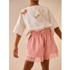 Next Pink Lace Trim Pull On Short Skirt (3-16yrs) - 3 Years (98cm)
