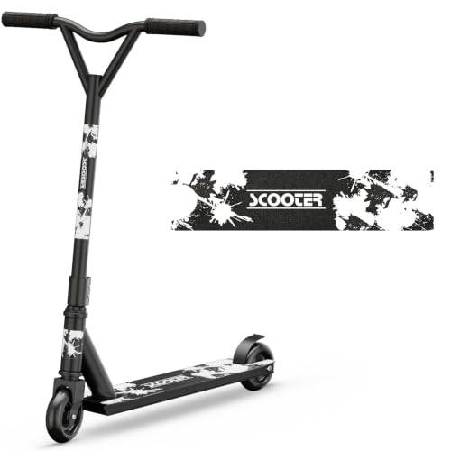 Pro stuntskoter, 360 graders snurra styre trick scooter gata stunt scooter freestyle stunt skotrar med ABEC-9 lager för pojkar flickor tonåringar ålder 6+
