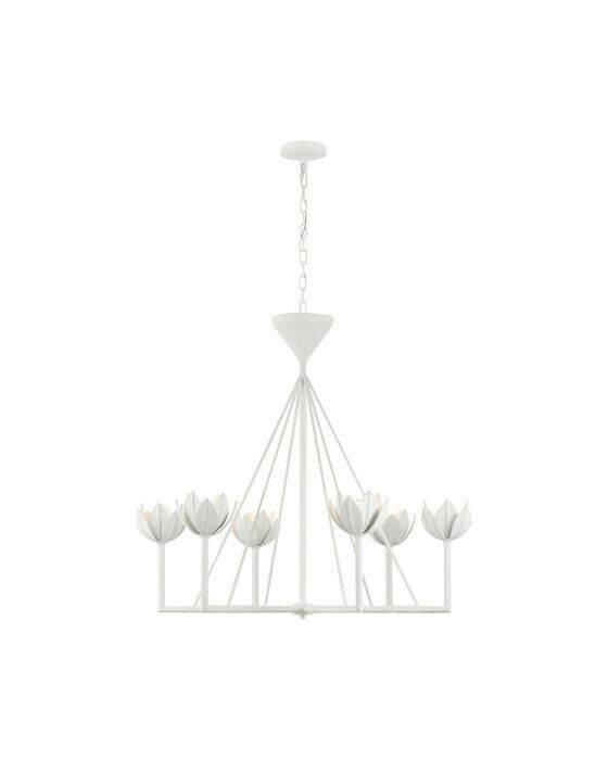 Visual Comfort Alberto Low takkrona vit L - Vit (H: 88,3 x B: 98,4 cm)