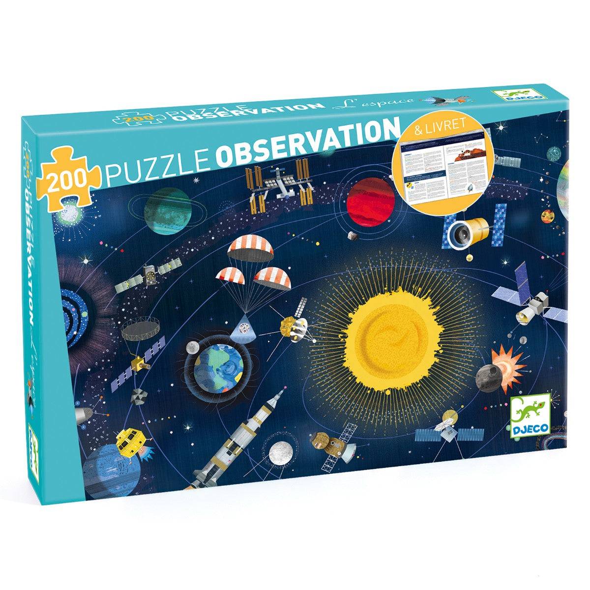 Djeco Observationspuslespil, Rummet - 200 brikker