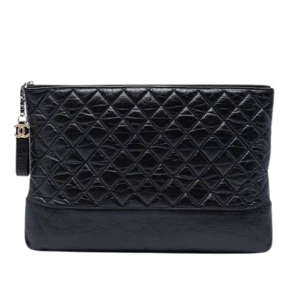 Chanel Vintage Pre-owned Gabrielle O-Case - Vintage - Dame - Sort - ONE SIZE - Læder