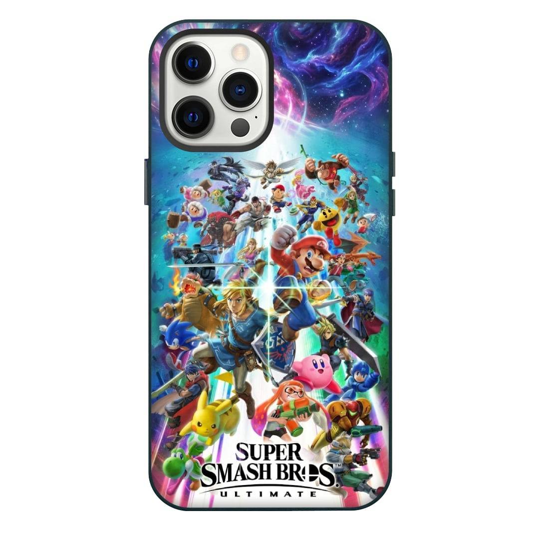 Super Smash Bros Phone Case For iPhone Samsung Galaxy Pixel OnePlus Vivo Xiaomi Asus Sony Motorola Nokia - Super Smash Bros Ultimate Cover Art Poster.