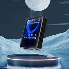 MP3-spelare, Maxto stöder 64G minneskort / Mini bärbar MP3 Walkman MP4-inspelning / FM-radio / 1,8 tums färgskärm / E-bokläsning Studentsport - Svart
