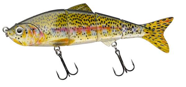 Jake Realistic Multi leddelt wobler Regnbue Ørred.