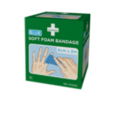 Cederroth soft foam bandage blue