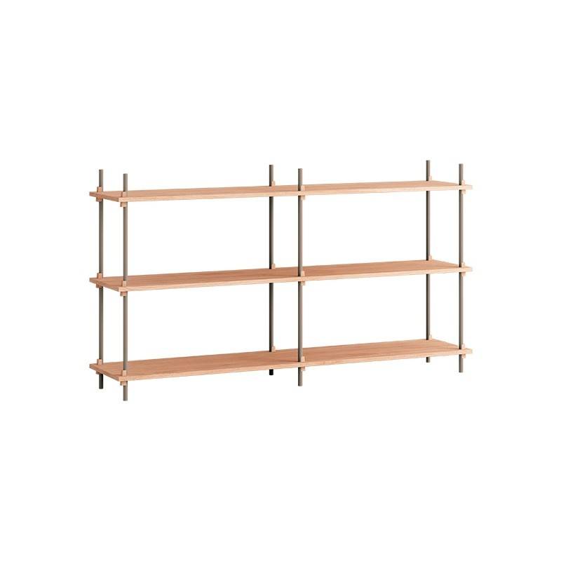 Moebe Shelving System - s.85.2.B Eg/Warm Grey