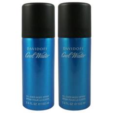 2-Pack Davidoff Cool Water Man All Over Body Spray 150ml, 150ml (150ml)