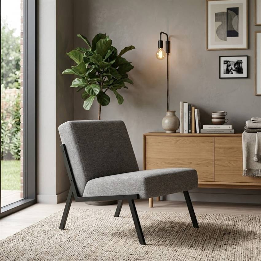 Innovation Living Vikko Loungestol - Twist / Granite | Møbelsalg.dk