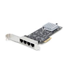 StarTech.com 4-Port 2.5Gbps NBASE-T PCIe Network Card, Intel I225-V Chip, Quad Port Computer Network Card, Multi-Gigabit NIC, PCI Express Server LAN Card, Desktop Ethernet Interface Card, PCI Express 2.0 (PR42GI-NETWORK-CARD)