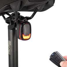 Baglygter til Cykler, Smart Alarm Cykel Baglygte, USB Genopladelig Vandafvisende Baglygte