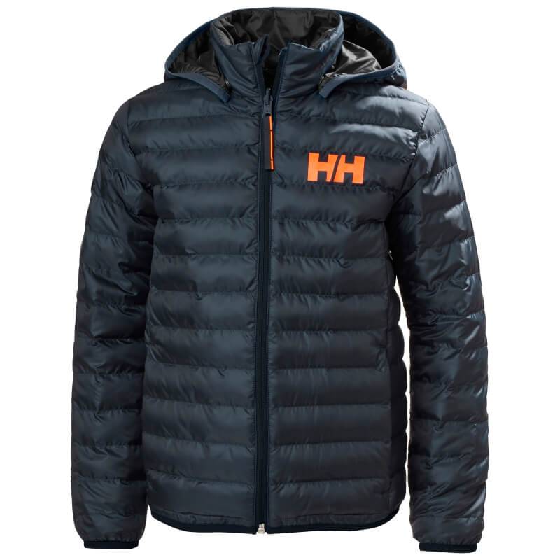 Helly Hansen Juniors' Infinity Insulator Jacket Vendbar Jakke Børn - Navy / 128 cm / 8 år