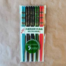 Ätpinnar - 5 färger - 5-pack