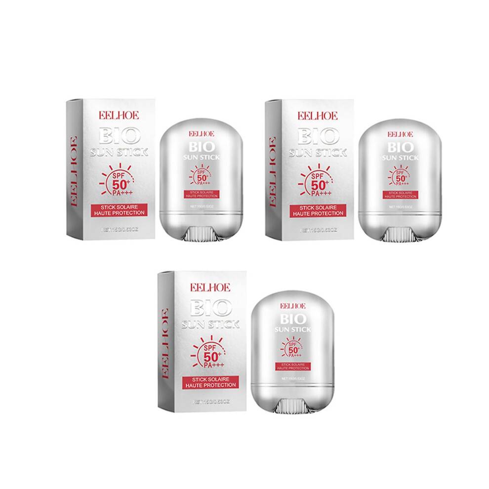 (3pcs, EELHOE) Unisex Sun Protection Stick Refreshing Isolation Sun Screen Lotion for Shopping