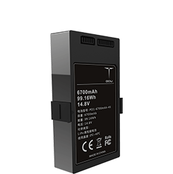 Batteri 6700mA Svart