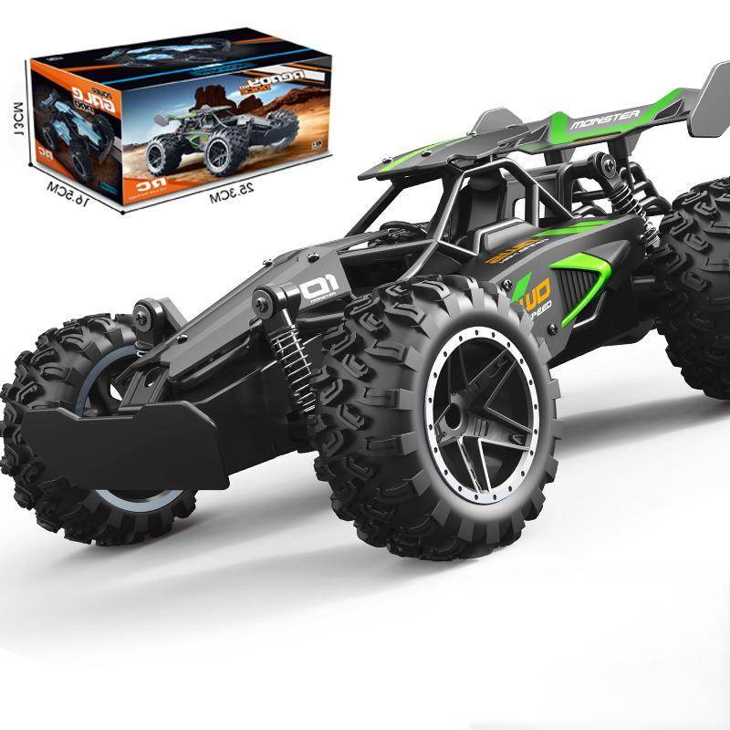 Fjärrstyrd bil, 2,4 GHz RC-bil, 1:18 20 km/h RC Buggy, 20 m+ Fjärrkontroll Off-Road Leksaksbil, Uppladdningsbar 2WD RC Bil för Barn från 6 År gray
