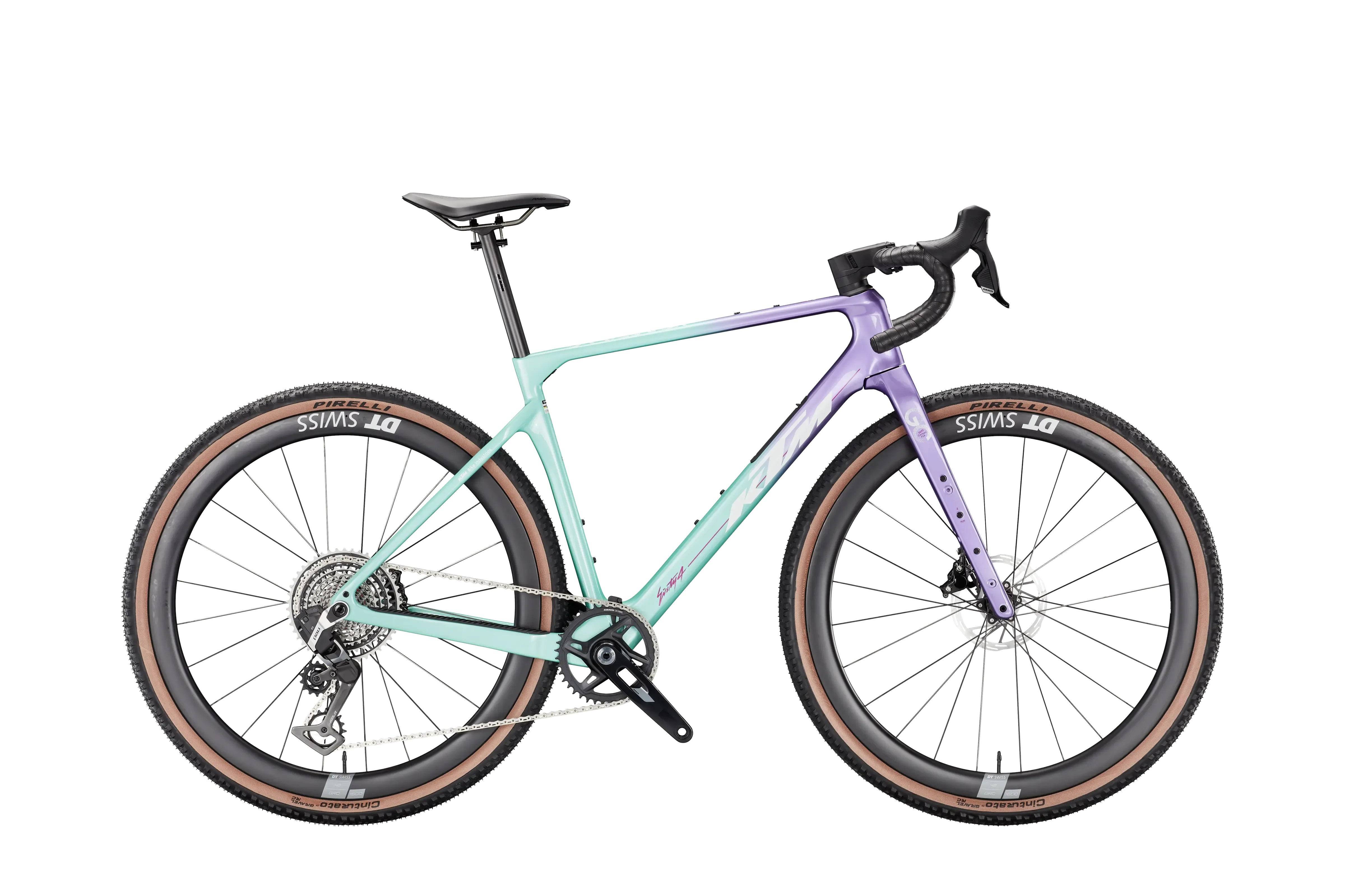 KTM Gravelator Prime 2026 - 028 / 55 / smaragd+violet (white+magenta) (55)