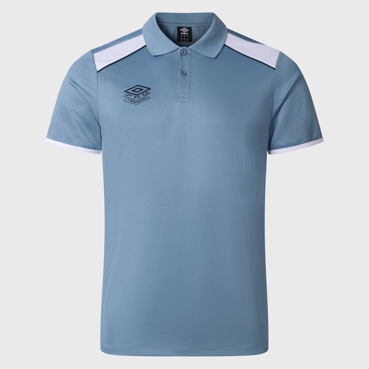 Umbro Pro Training Active Polo - Windward / Brilliant White / Parisian