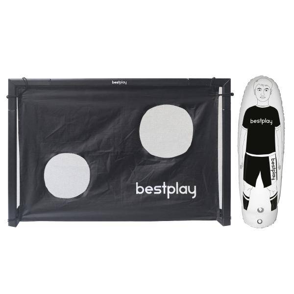 Bestplay fodboldmål + air dummy 150x100cm