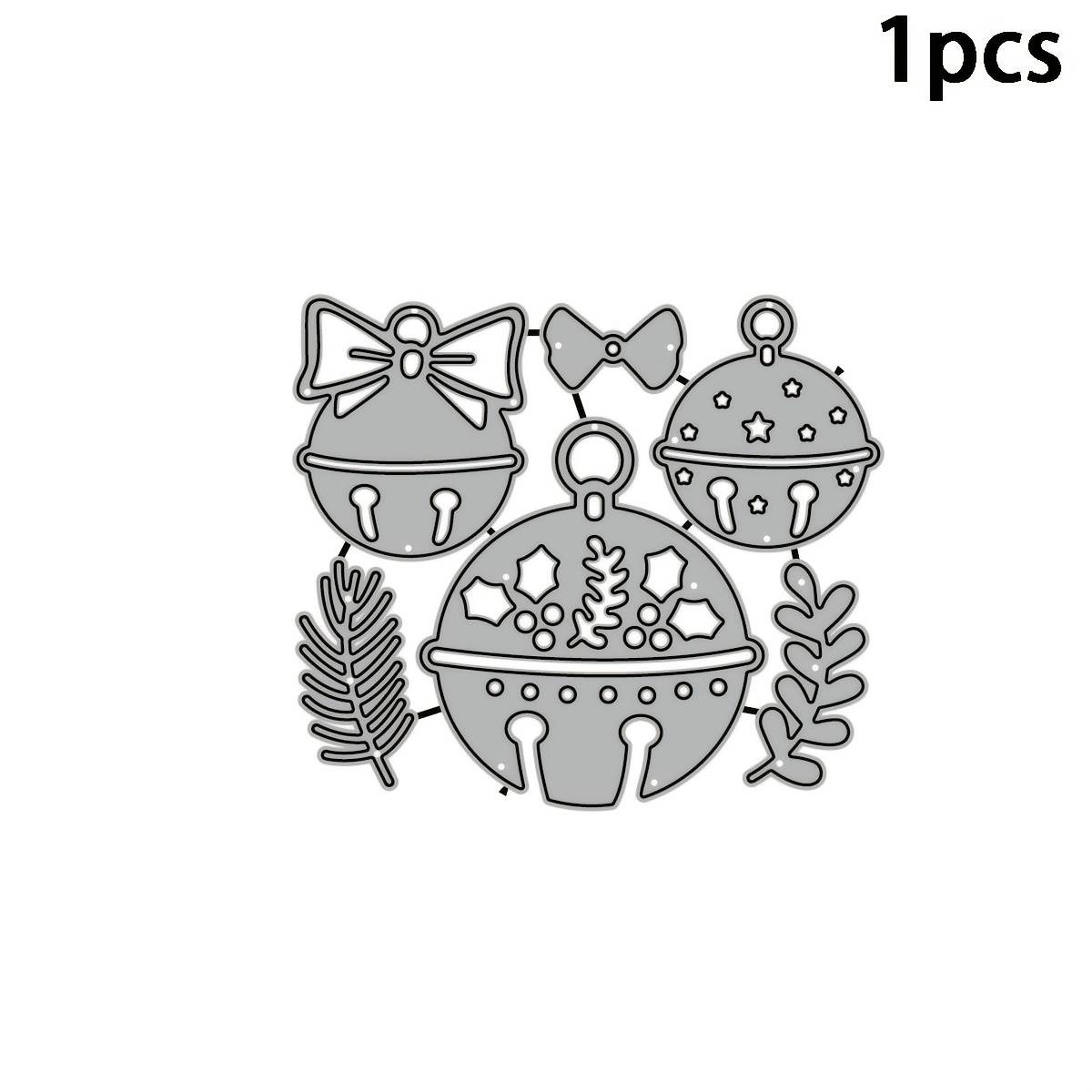 1pc New Metal Cutting Dies For Christmas Bells, Suitable For Card Making, Scrapbooking, Photo , Card Embossing, And Creative Craft Projects