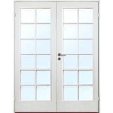Parinnerdörr gotland Vit (standard) (NCS S 0502-Y) Klarglas