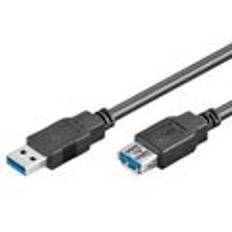 Goobay USB 3.0 A han/A hun forlænger 1,8m sort