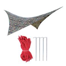 1Pc Outdoor Portable Rainproof Hammock Tent Tarp Shelter Camouflage 275*275cm(#1)
