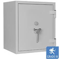 Rubin Pro 5 - Pengeskab (57 Liter.) - Indbrudstest Grade 3 - Lysegrå - Nøglelås