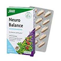 Salus Neuro Balance - Ashwagandha kapslar - 1x 30 kapslar - för nerver och psyk - med Ashwagandha, passionsblomma, lavendel, meliss och B vitaminer - vegansk