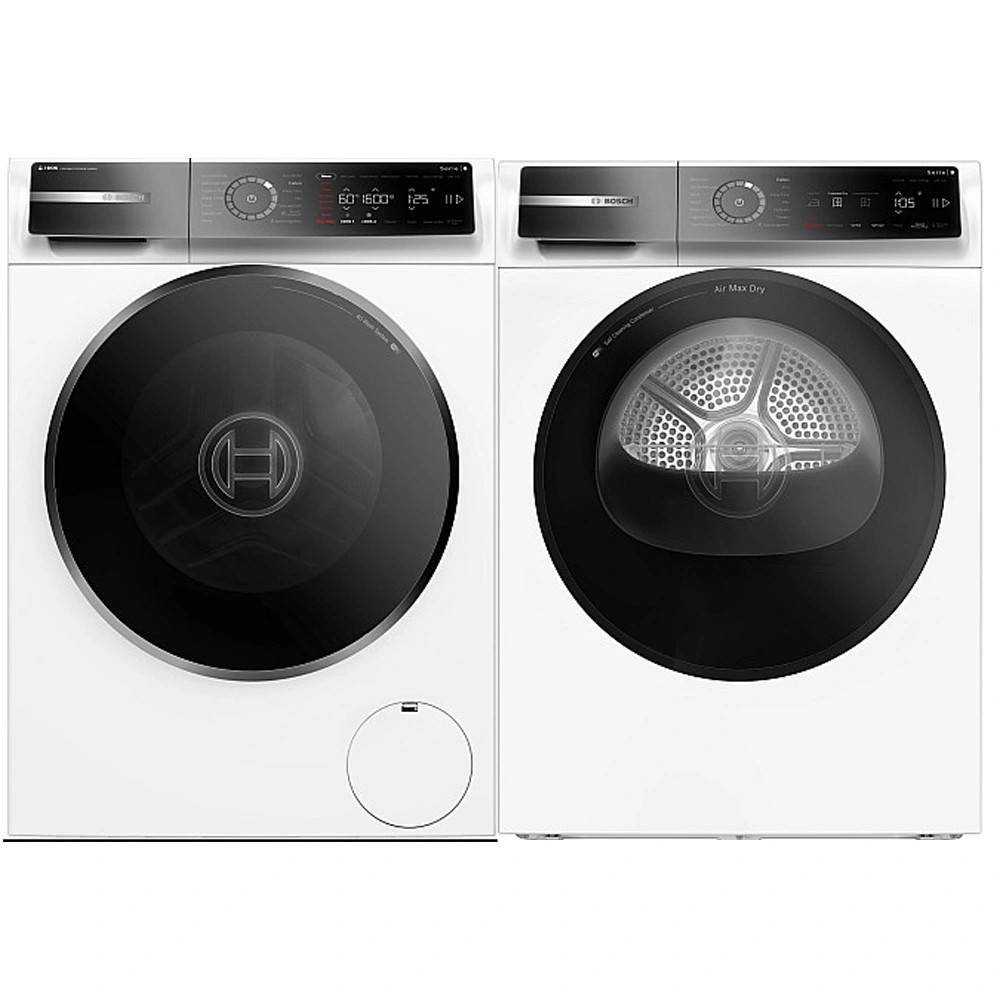 Bosch Serie 8 Tvättmaskin & Torktumlare WGB266ACSN + WRB247D0SN ? i-DOS, Home Co