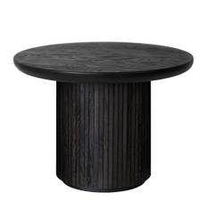 Gubi - Moon Coffee Table Wood Top 60 cm Brown / Black Stained Veneer Oak Lacquered - Sofaborde - Space Copenhagen - Brun - Træ