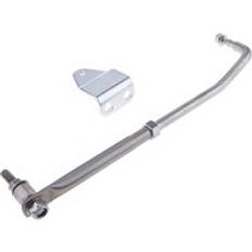 Rostfritt stål utombordare styrstångslänk hållbar gasreglage båttillbehör marin 33cm / 13 '' silver