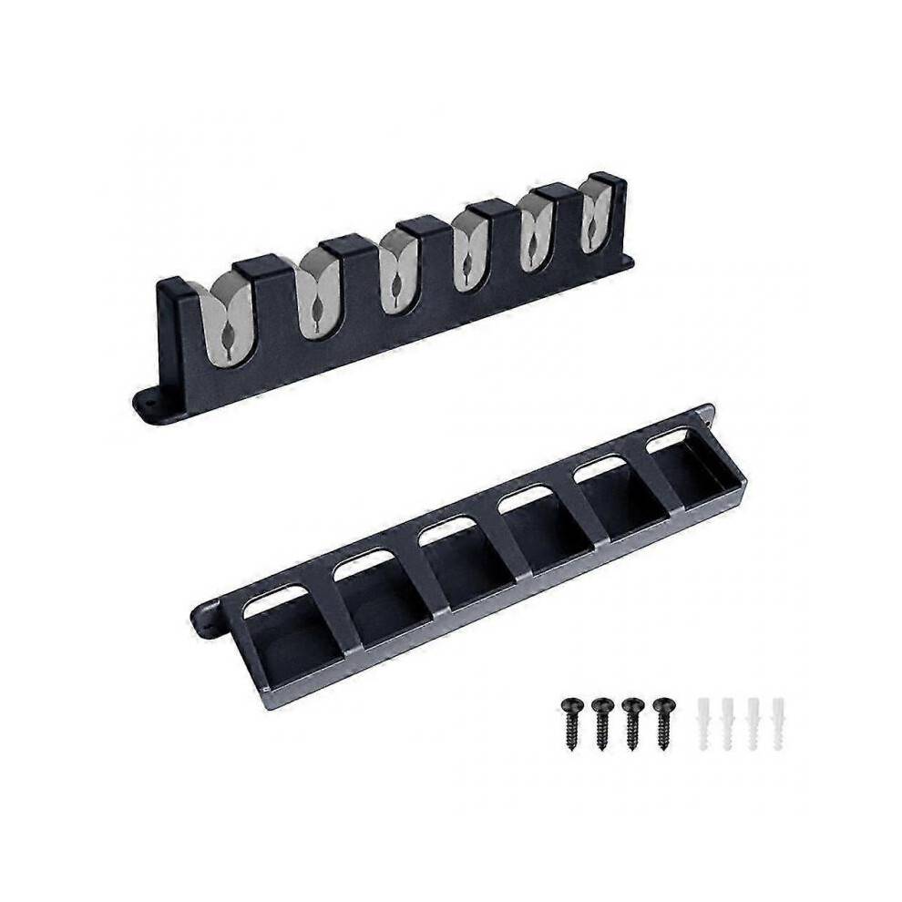 (Gray) 6 Hole Fishing Rod Display Stand Vertical Fishing Pole Rack Rod Storage Tool