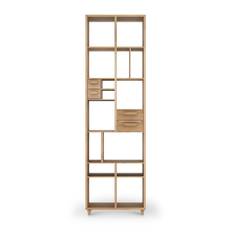 Ethnicraft - Pirouette Book Rack Oak 4 Drawers - Hyllor - Alain Van Havre - Träfärgad - Trä