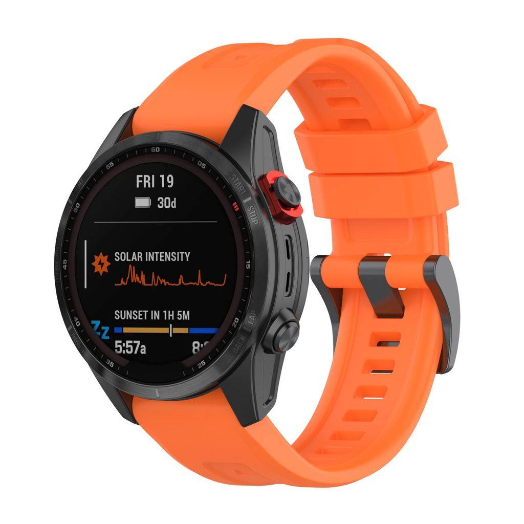 Garmin Fenix 7X Silikone Urrem - Orange
