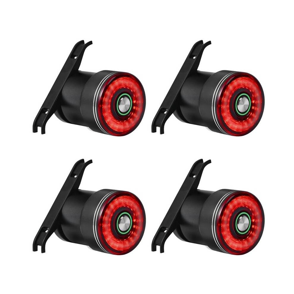 4X Bromsinduktion Cykel Bakljus Cykel Sadelstolpe Sadel Bakljus Vattentät USB Laddning Cykling Baklykta
