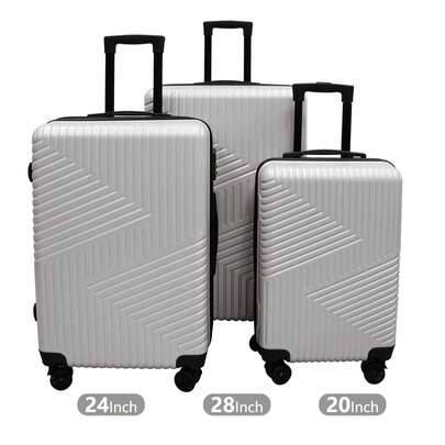 Bagage och resväskor, förvaringsboxar, handbagage, resväskor, resor, skola, affärsresor, handbagage, incheckade bagageset. - Ljusgrå (24 tum,28 tum,20 tum,20+24+28,20+28)